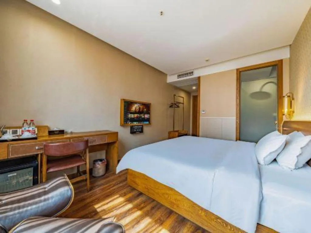 Bed in James Joyce Coffetel Wuxi Taihu Square Subway Station Branch