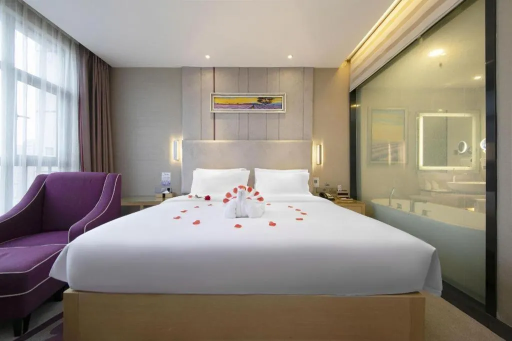 Bed in Lavande Hotel Yichang Railway East Station Branch