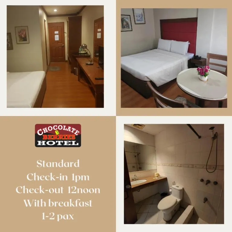 Bed in Chocolate and Berries Hotel