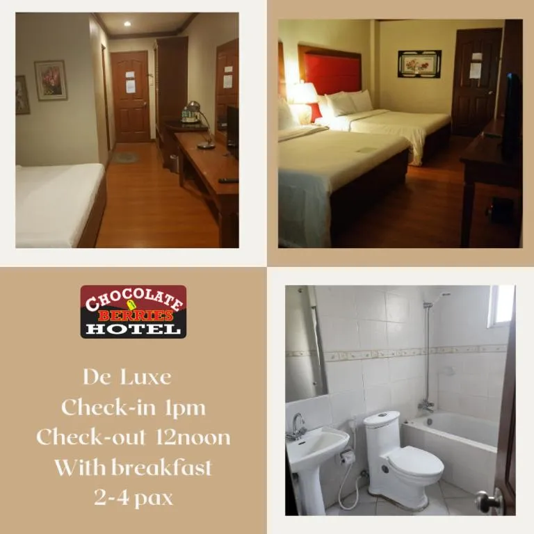 Bed in Chocolate and Berries Hotel