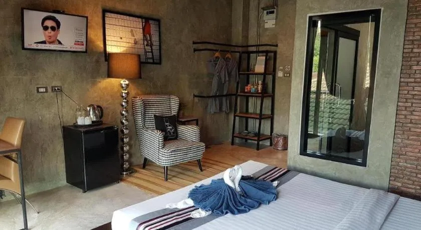 Bed in Theloft boutique nakhonpanom