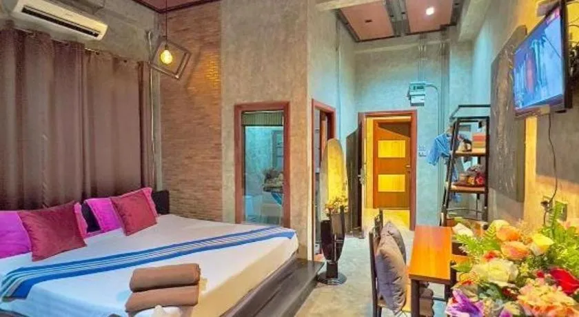 Bed in Theloft boutique nakhonpanom