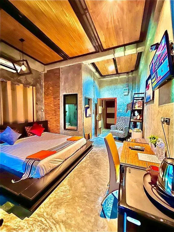 Bed in Theloft boutique nakhonpanom