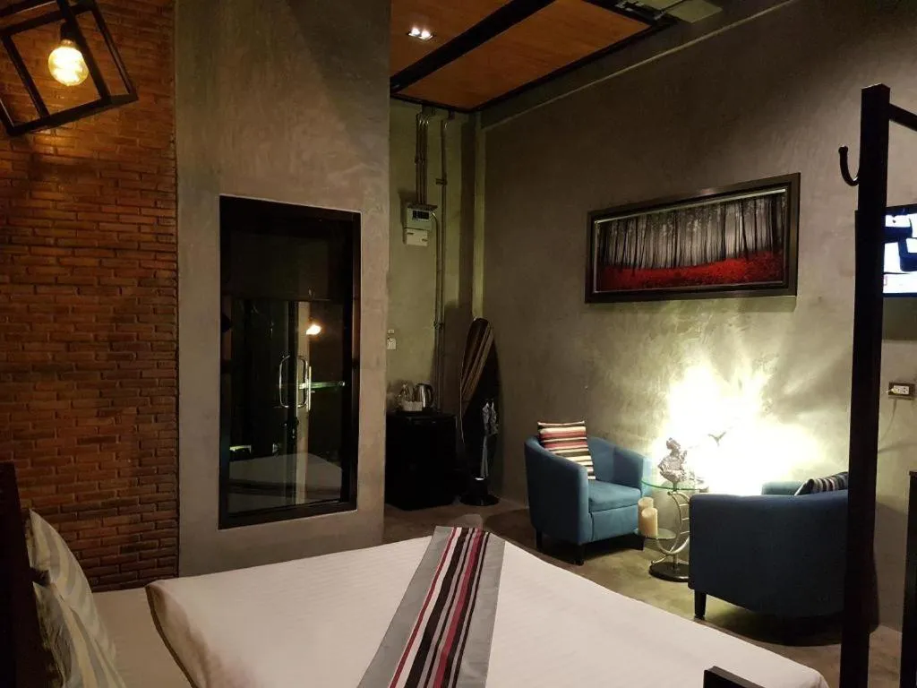 Bed in Theloft boutique nakhonpanom