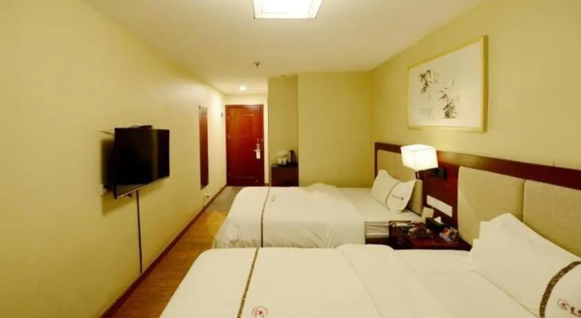 Bed in BOOK PAVILION HOTEL