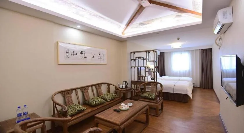 Bed in BOOK PAVILION HOTEL