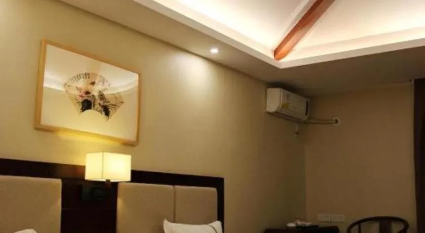 Bed in BOOK PAVILION HOTEL