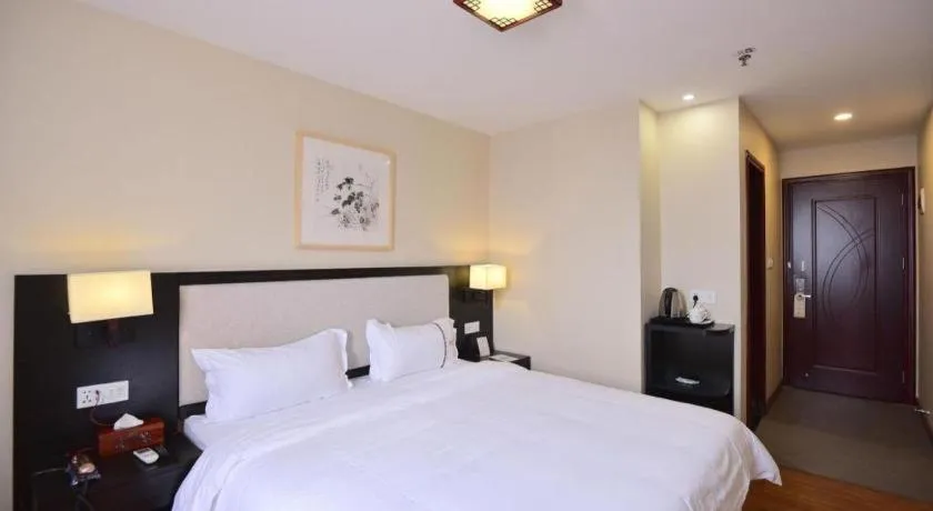 Bed in BOOK PAVILION HOTEL