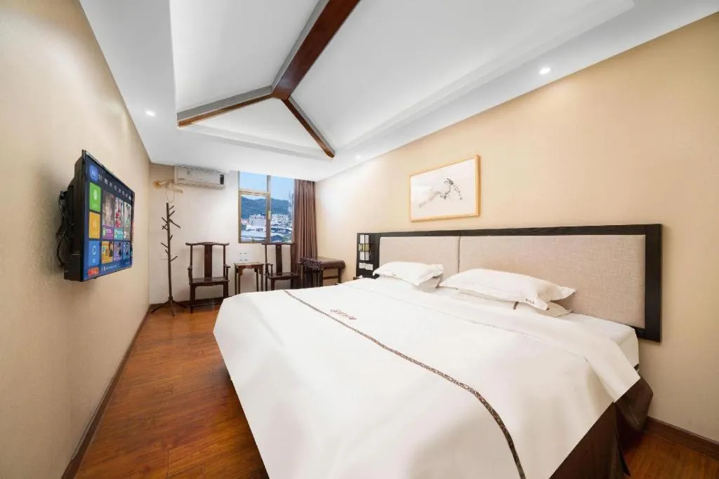 Bed in BOOK PAVILION HOTEL