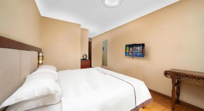 Bed in BOOK PAVILION HOTEL