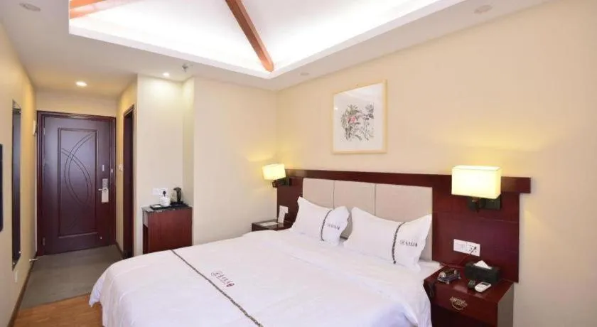 Bed in BOOK PAVILION HOTEL