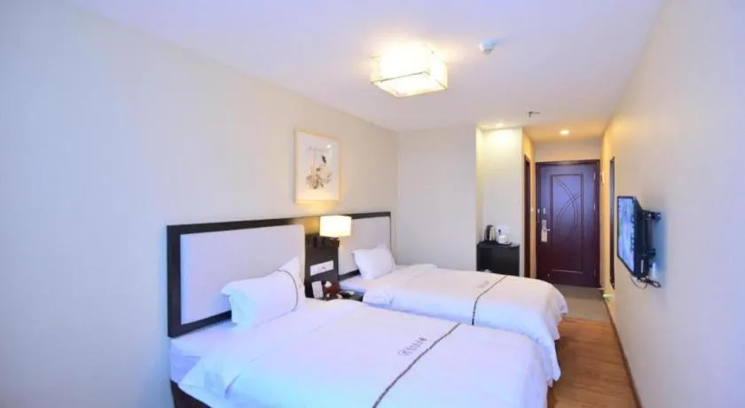 Bed in BOOK PAVILION HOTEL