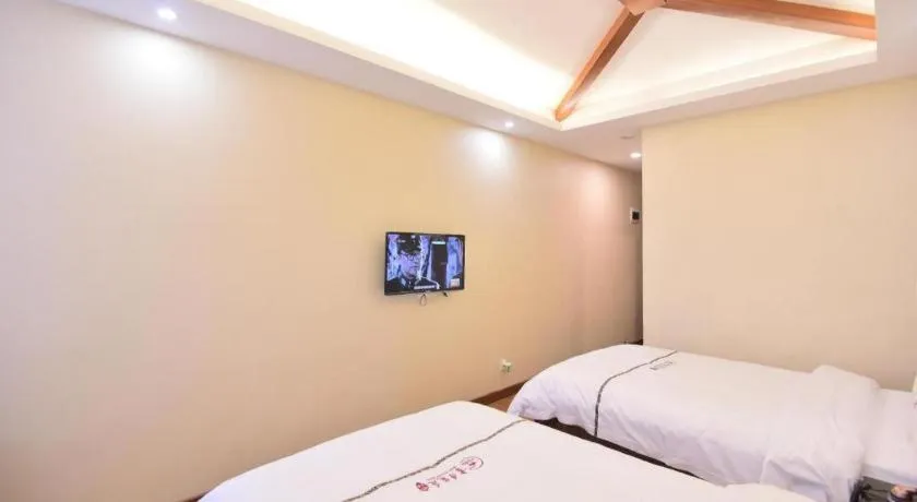 Bed in BOOK PAVILION HOTEL