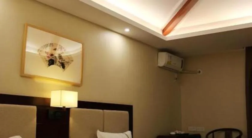 Bed in BOOK PAVILION HOTEL