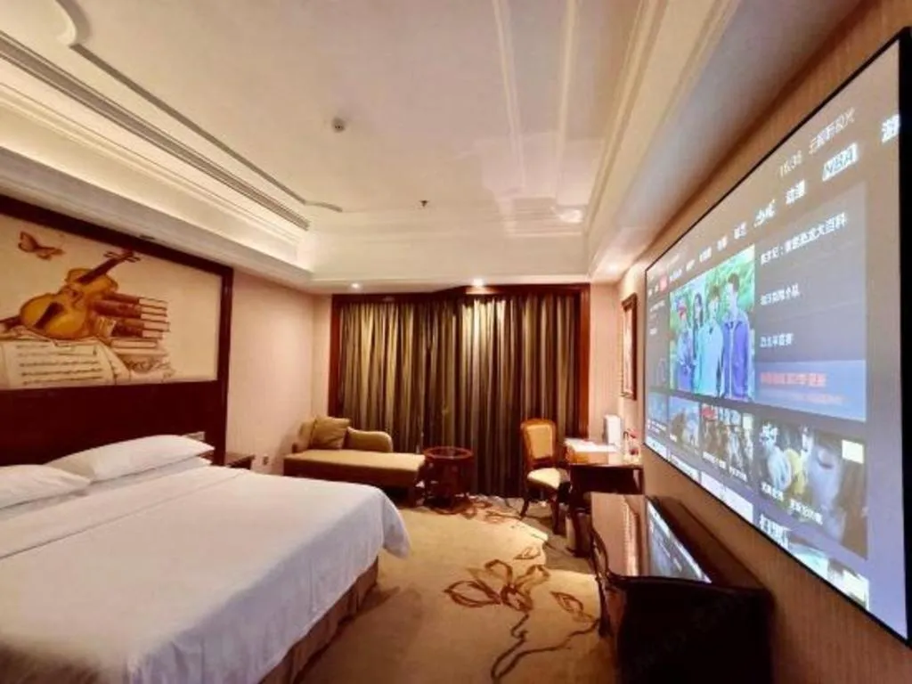 Bed in Vienna International Hotel Nanning Railway Station Mingxiu Road Metro Station