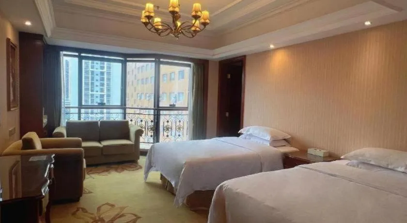 Bed in Vienna International Hotel Nanning Railway Station Mingxiu Road Metro Station