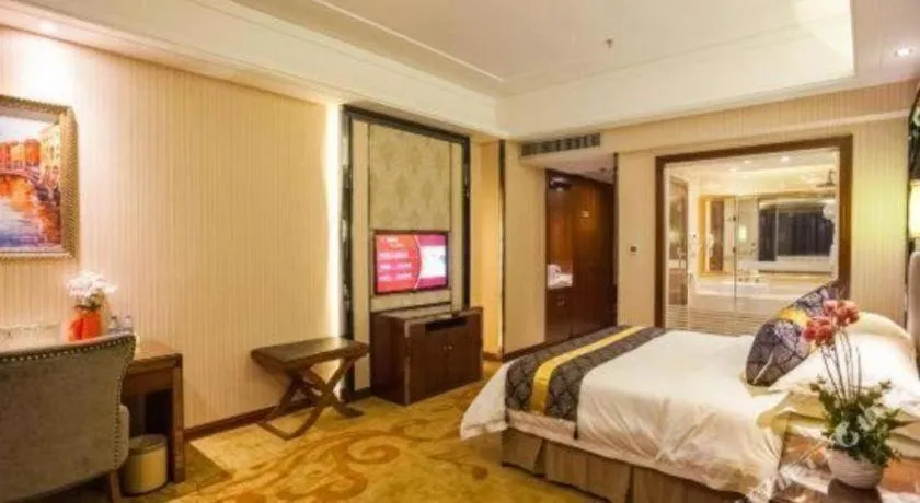 Bed in Vienna International Hotel Nanning Railway Station Mingxiu Road Metro Station