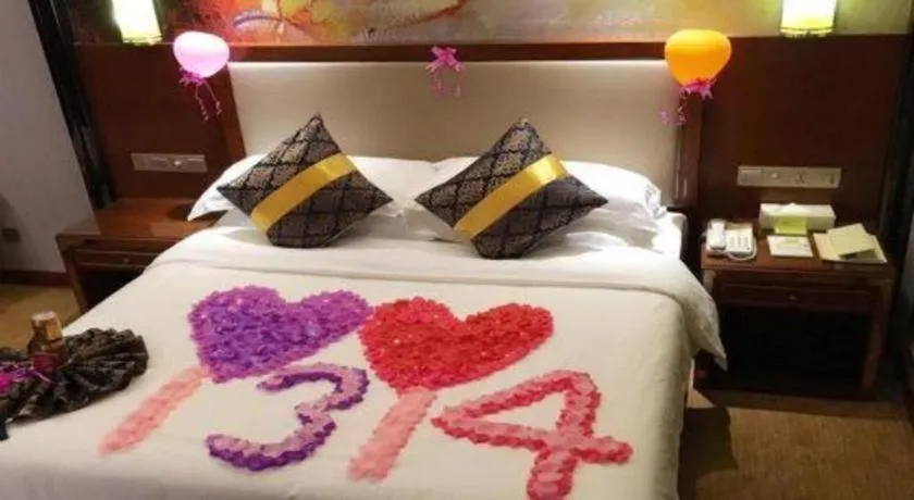 Bed in Vienna International Hotel Nanning Railway Station Mingxiu Road Metro Station