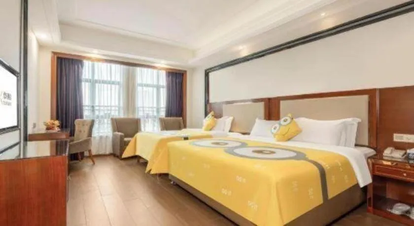 Bed in Vienna International Hotel Nanning Railway Station Mingxiu Road Metro Station