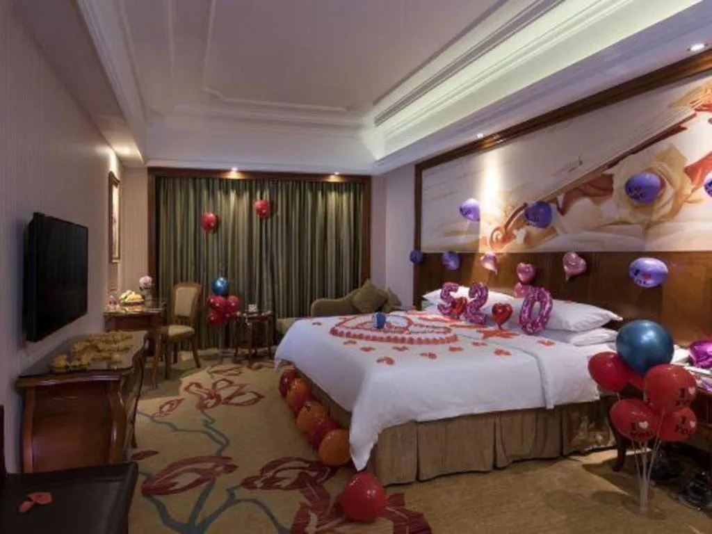 Bed in Vienna International Hotel Nanning Railway Station Mingxiu Road Metro Station