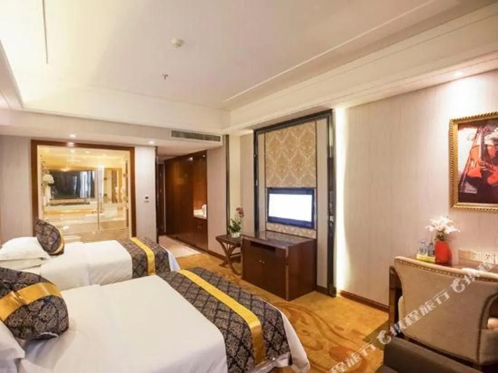 Bed in Vienna International Hotel Nanning Railway Station Mingxiu Road Metro Station