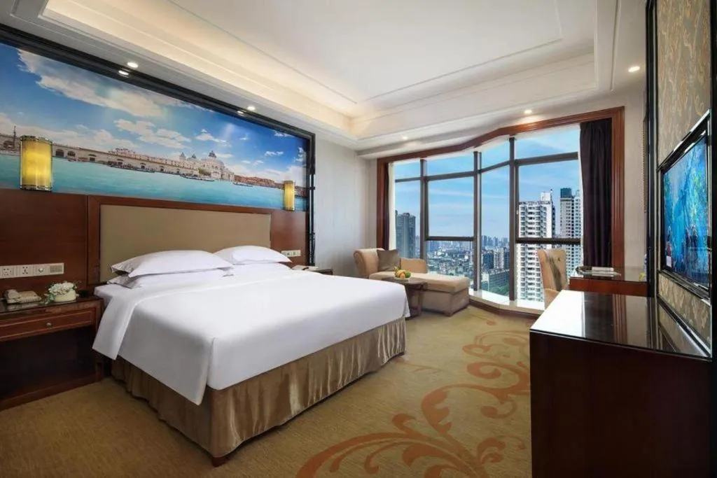 Bed in Vienna International Hotel Nanning Railway Station Mingxiu Road Metro Station