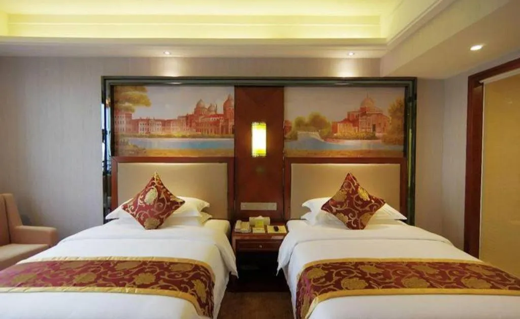 Bed in Vienna International Hotel Nanning Railway Station Mingxiu Road Metro Station