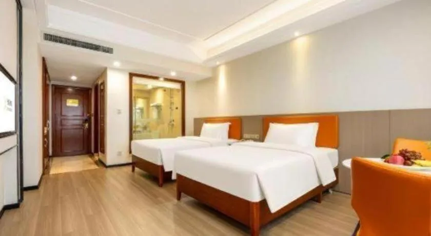 Bed in Vienna International Hotel Nanning Railway Station Mingxiu Road Metro Station