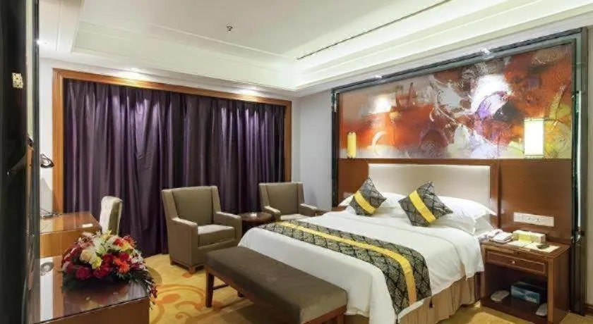 Bed in Vienna International Hotel Nanning Railway Station Mingxiu Road Metro Station