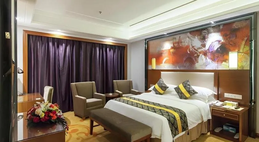 Bed in Vienna International Hotel Nanning Railway Station Mingxiu Road Metro Station