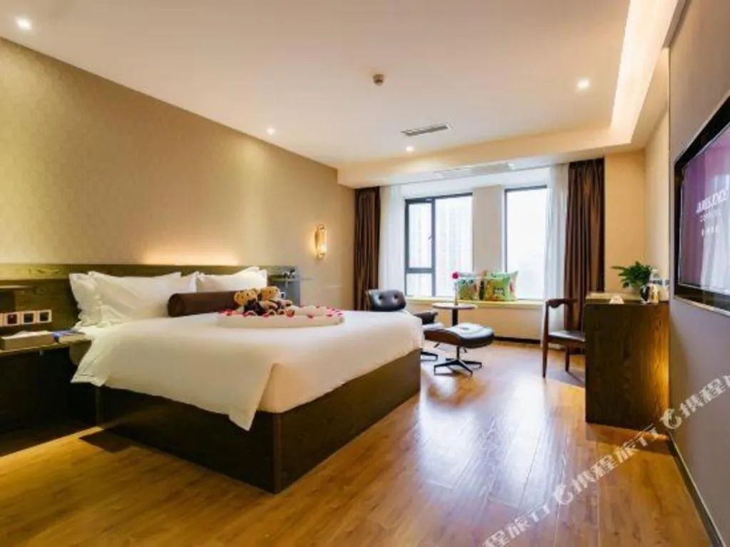 Bed in James Joyce Coffetel Chengdu Jianshe Road Dongjiao Jiyi Square