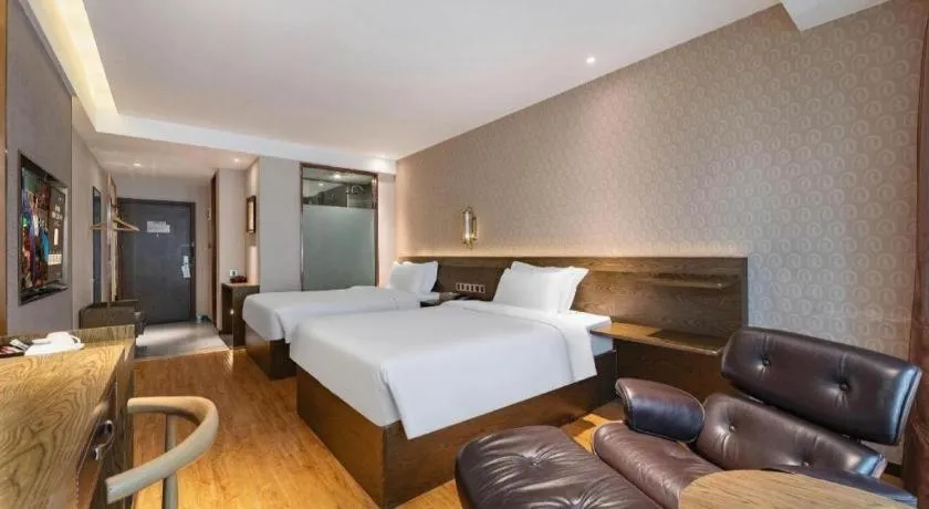 Bed in James Joyce Coffetel Chengdu Jianshe Road Dongjiao Jiyi Square