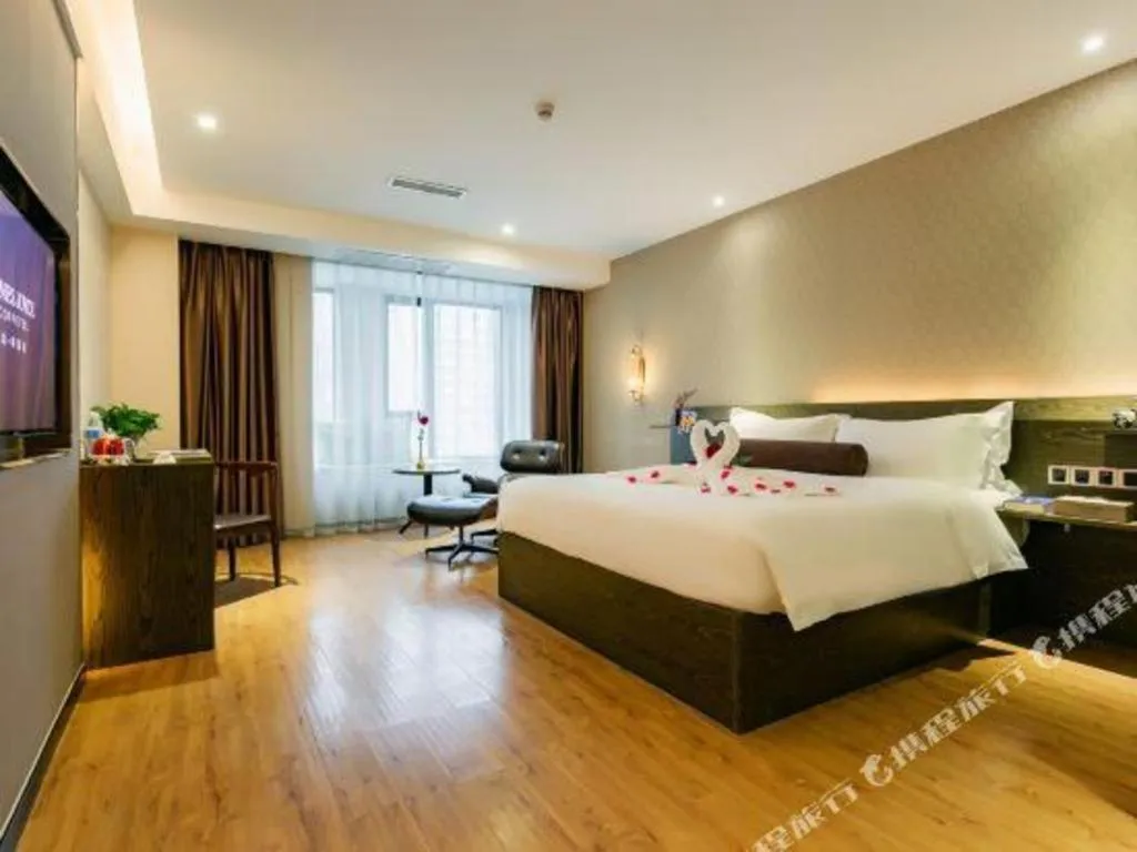 Bed in James Joyce Coffetel Chengdu Jianshe Road Dongjiao Jiyi Square
