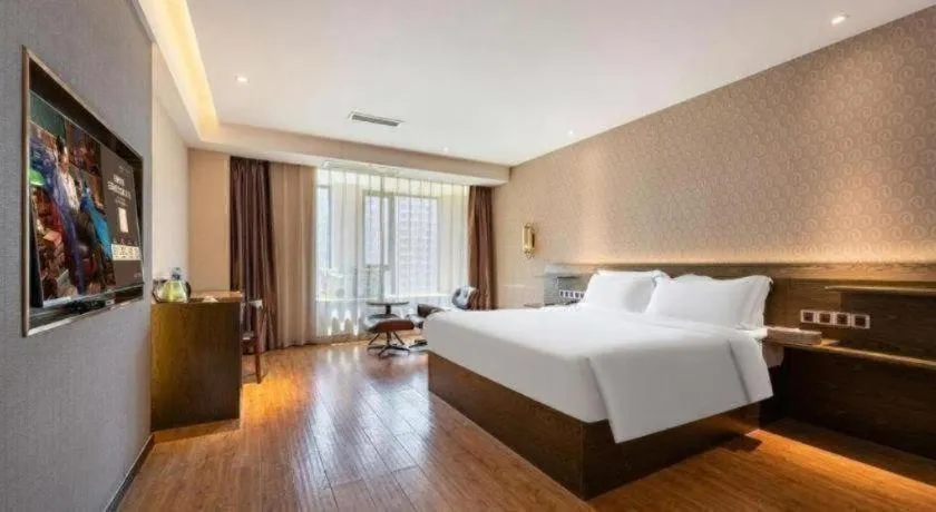 Bed in James Joyce Coffetel Chengdu Jianshe Road Dongjiao Jiyi Square
