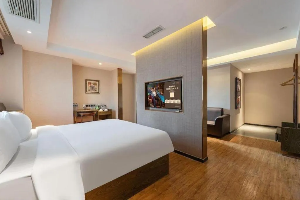 Bed in James Joyce Coffetel Chengdu Jianshe Road Dongjiao Jiyi Square