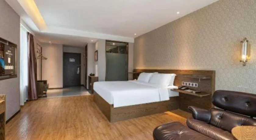Bed in James Joyce Coffetel Chengdu Jianshe Road Dongjiao Jiyi Square