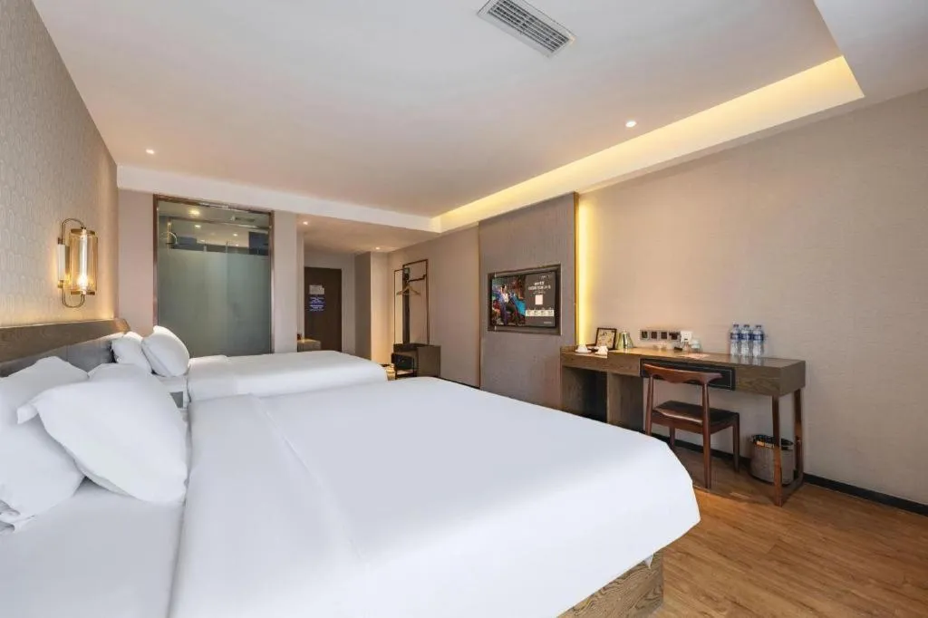Bed in James Joyce Coffetel Chengdu Jianshe Road Dongjiao Jiyi Square