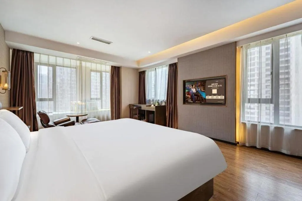 Bed in James Joyce Coffetel Chengdu Jianshe Road Dongjiao Jiyi Square
