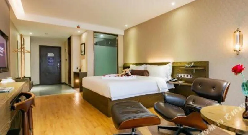 Bed in James Joyce Coffetel Chengdu Jianshe Road Dongjiao Jiyi Square