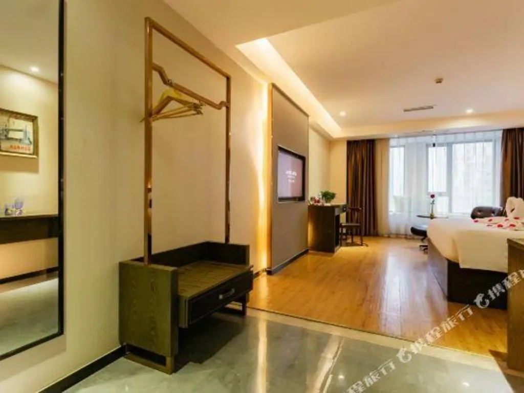 Bed in James Joyce Coffetel Chengdu Jianshe Road Dongjiao Jiyi Square