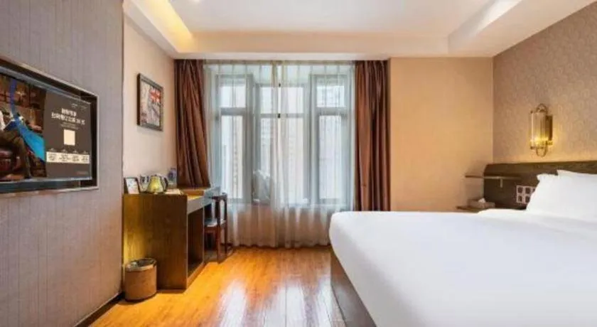 Bed in James Joyce Coffetel Chengdu Jianshe Road Dongjiao Jiyi Square