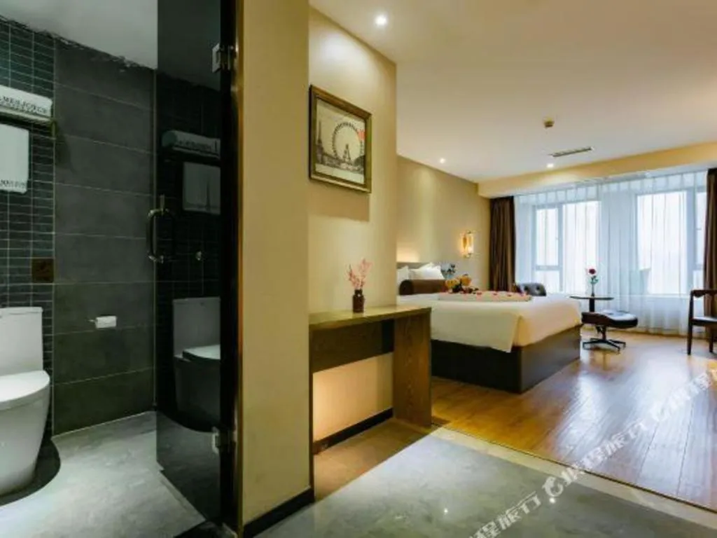 Bed in James Joyce Coffetel Chengdu Jianshe Road Dongjiao Jiyi Square