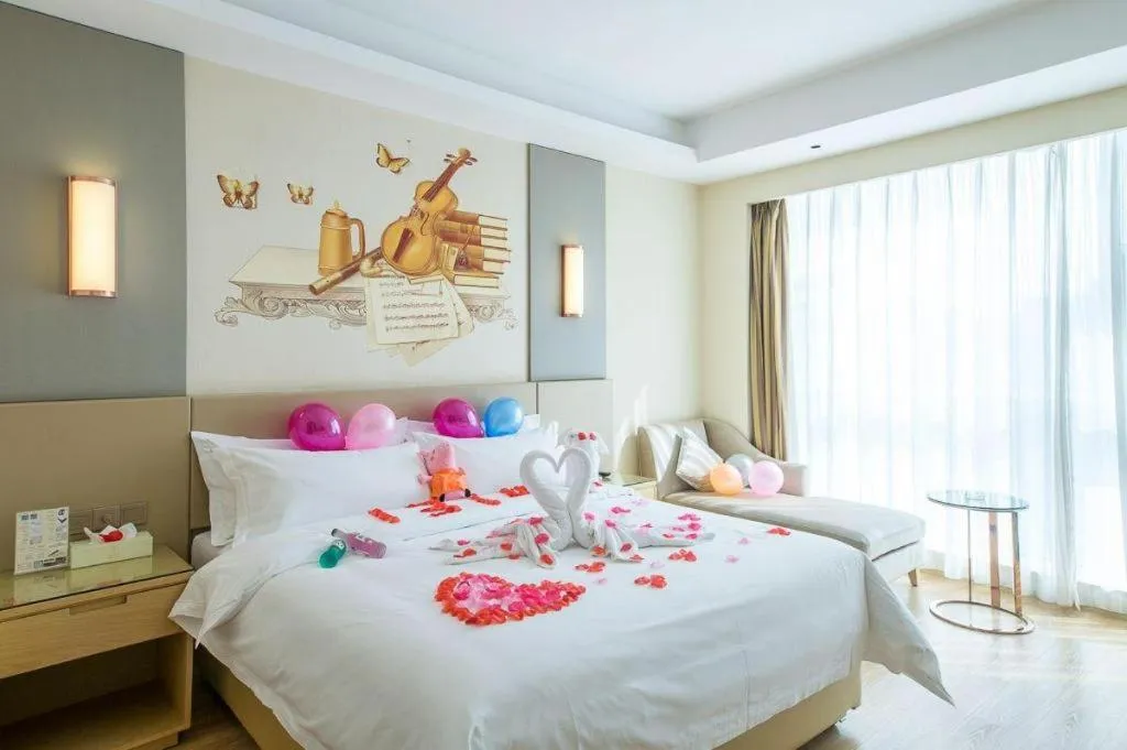 Bed in Vienna International Hotel Chengdu New International Conference and Exhibition Center Branch