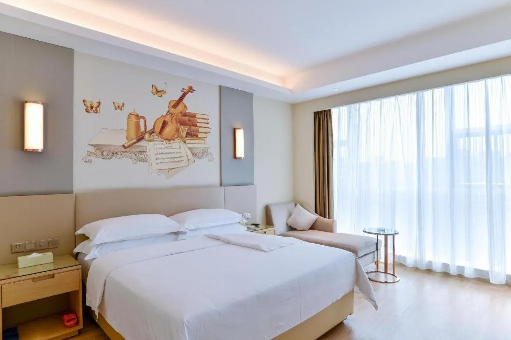 Bed in Vienna International Hotel Chengdu New International Conference and Exhibition Center Branch