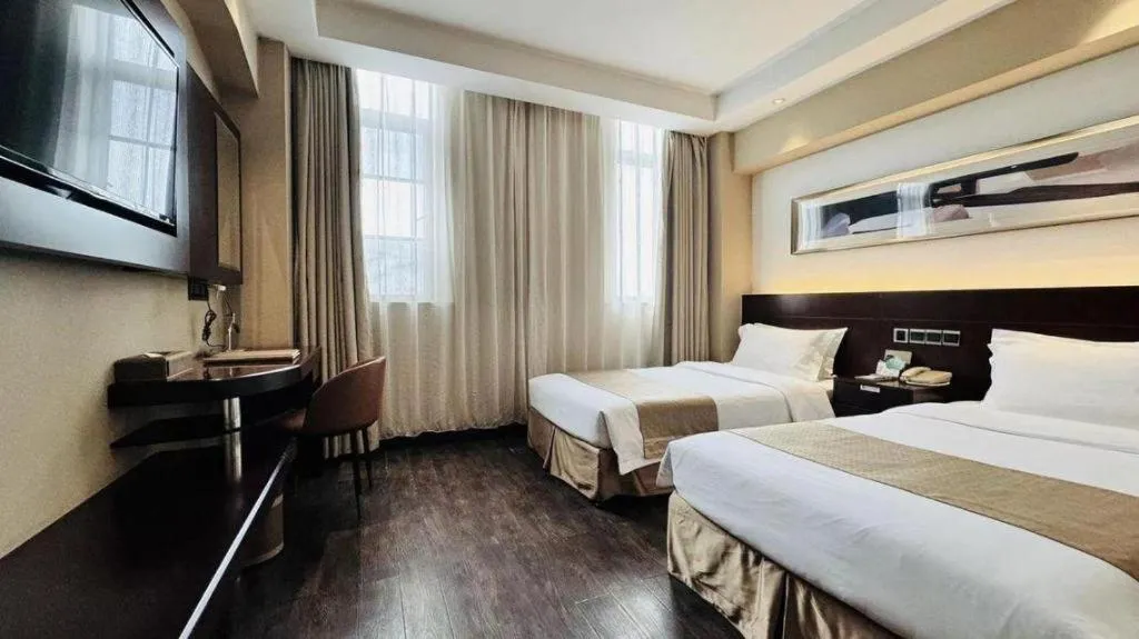 Bed in Maixinge Boutique Hotel Waigaoqiao Free Trade Zone