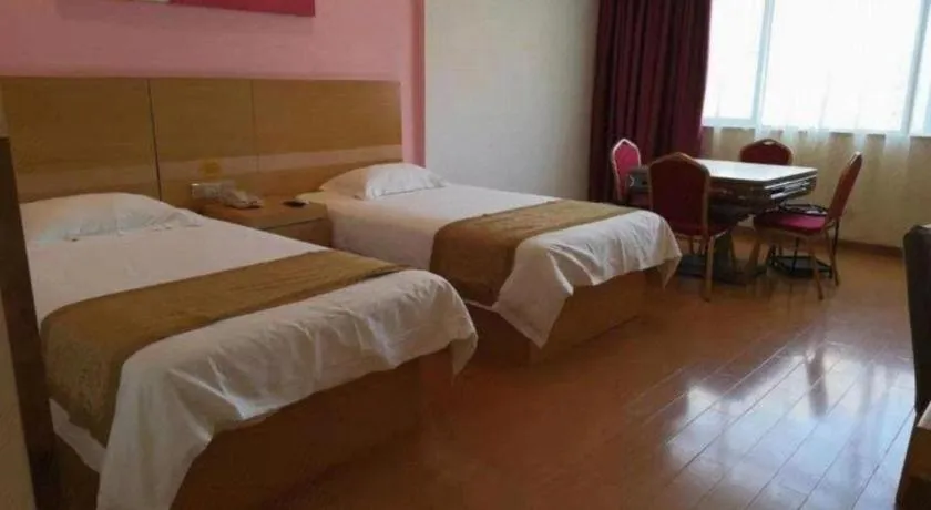 Bed in GreenTree Inn Shangrao Qianshan hekou old town Xinjiang longting shell hotel
