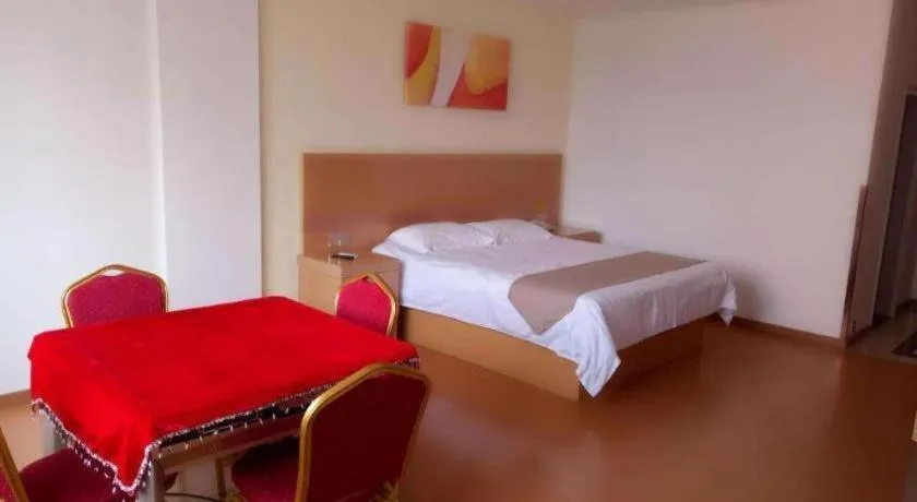 Bed in GreenTree Inn Shangrao Qianshan hekou old town Xinjiang longting shell hotel