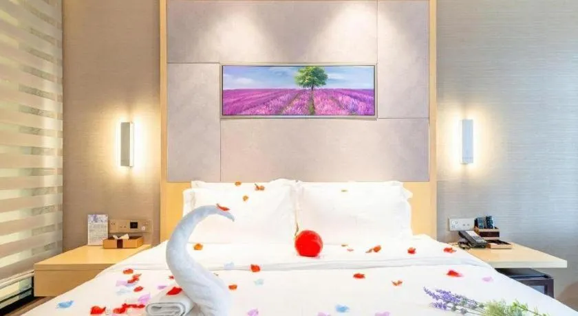 Bed in Lavande Hotel Wuhan Jianghan Road Subway Station