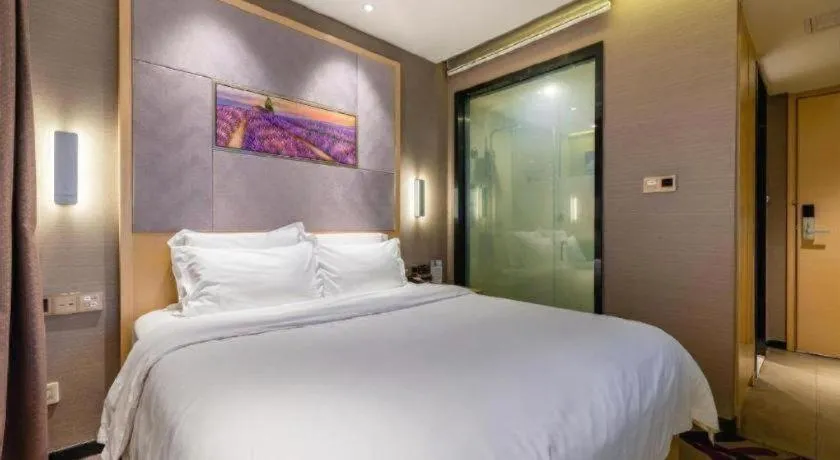 Bed in Lavande Hotel Wuhan Jianghan Road Subway Station