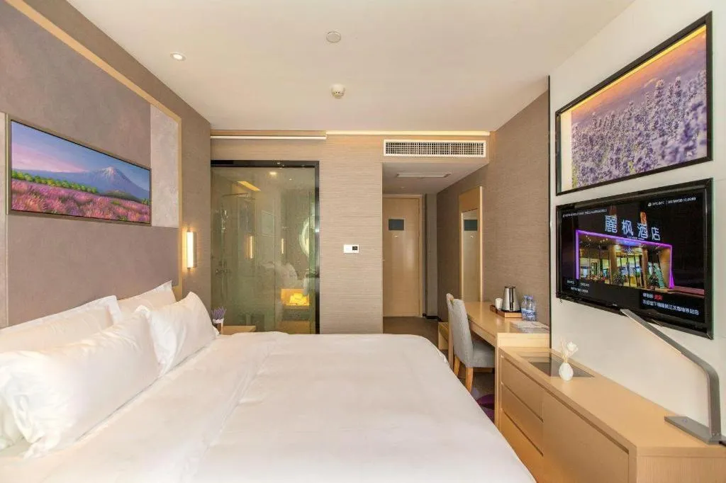 Bed in Lavande Hotel Wuhan Jianghan Road Subway Station